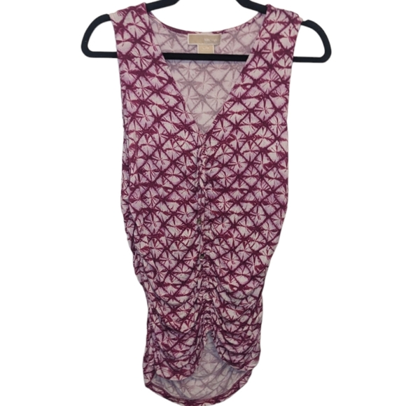 MICHAEL Michael Kors Tops - Michael Michael Kors Women's Abstract Print Scrunched Tank Top